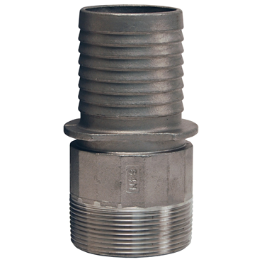 Notched NOS Stainless Steel 2 in Male Threaded Stem